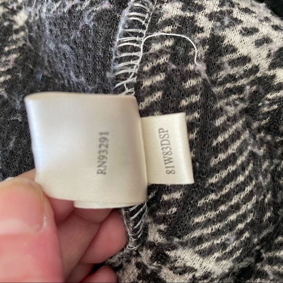 Dylan Cozy Plaid Sherpa Button Up Jacket Black/White Sold on Evereve Size XS - Picture 12 of 13